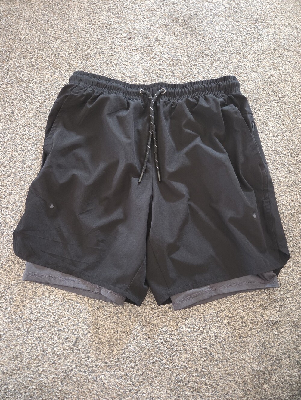 TITIN 2-in-1 Running Shorts Mens Medium